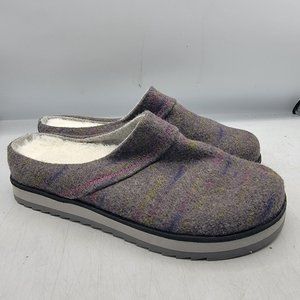 Merrell Juno Clog Lined Wool Womens 6 Brown Slip On Slippers Casual J002274